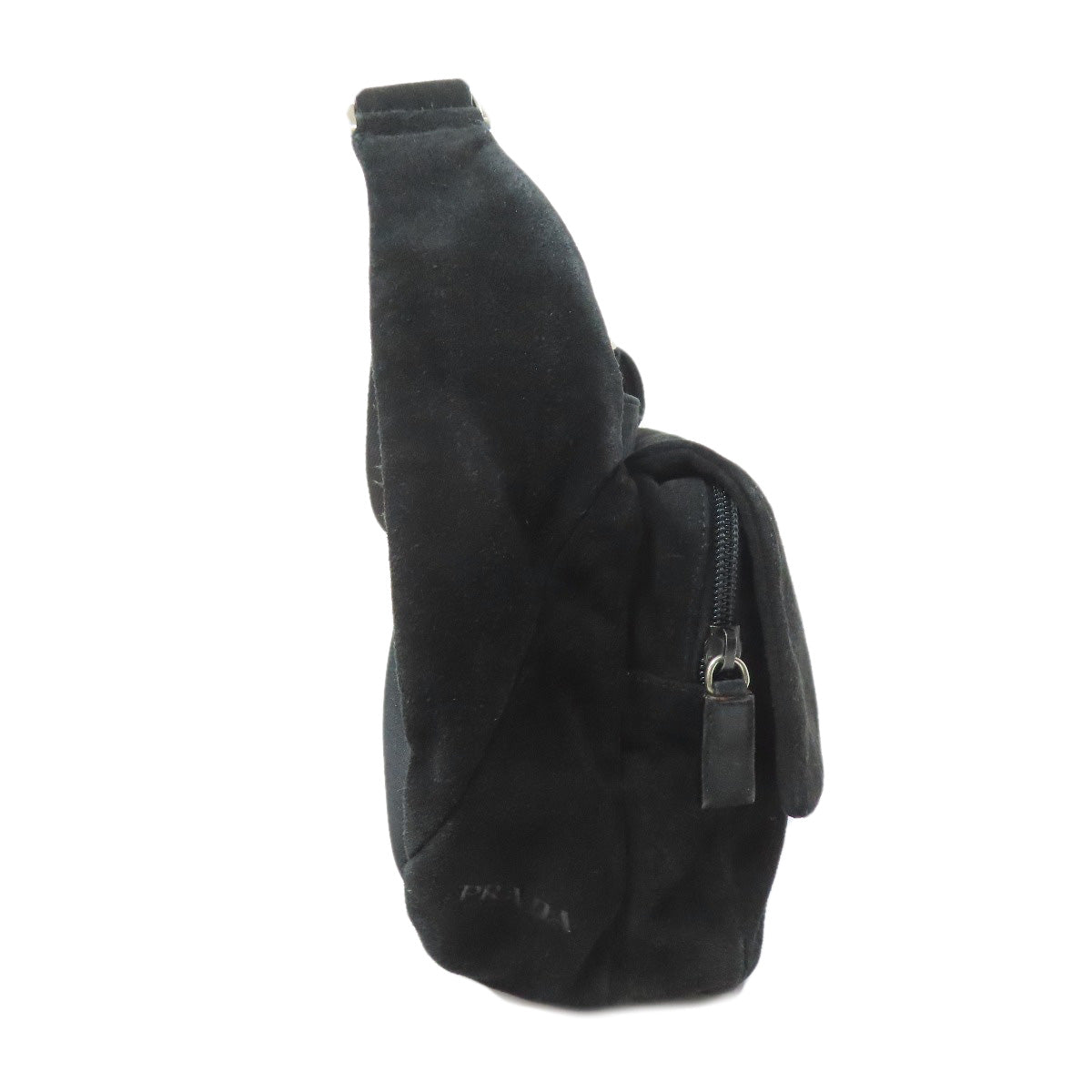 Shoulder Bag Suede Black
