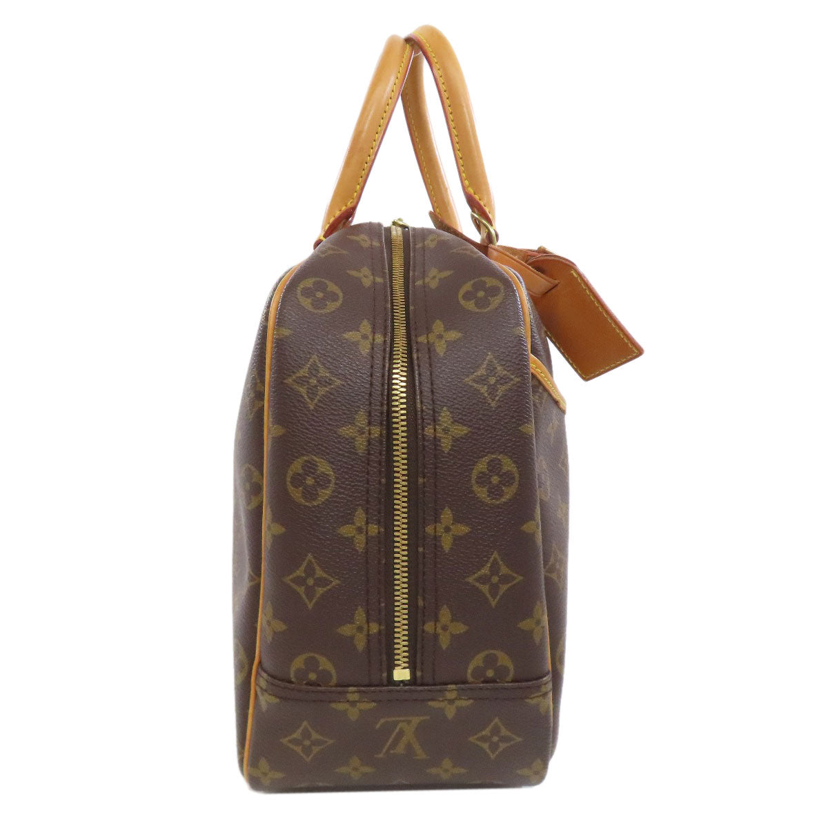 Louis Vuitton Boston Duffel M47270 Deauville Monogram Canvas Brown Travel Bag