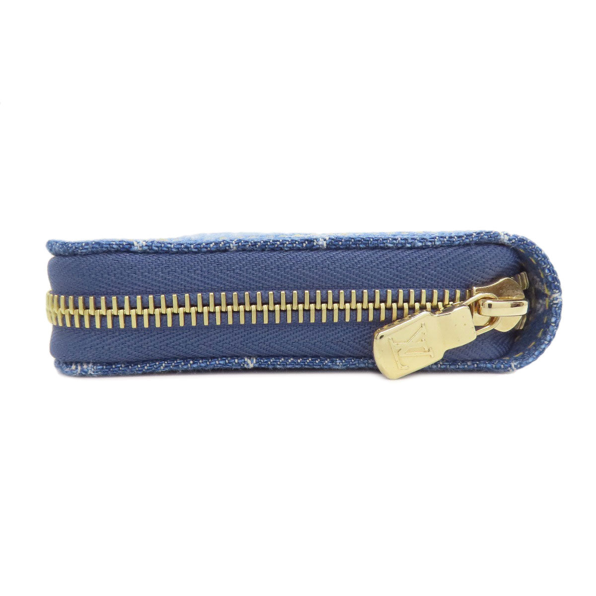 Louis Vuitton Long Purse M23161 LVxTM Zippy Denim Blue Wallet Case