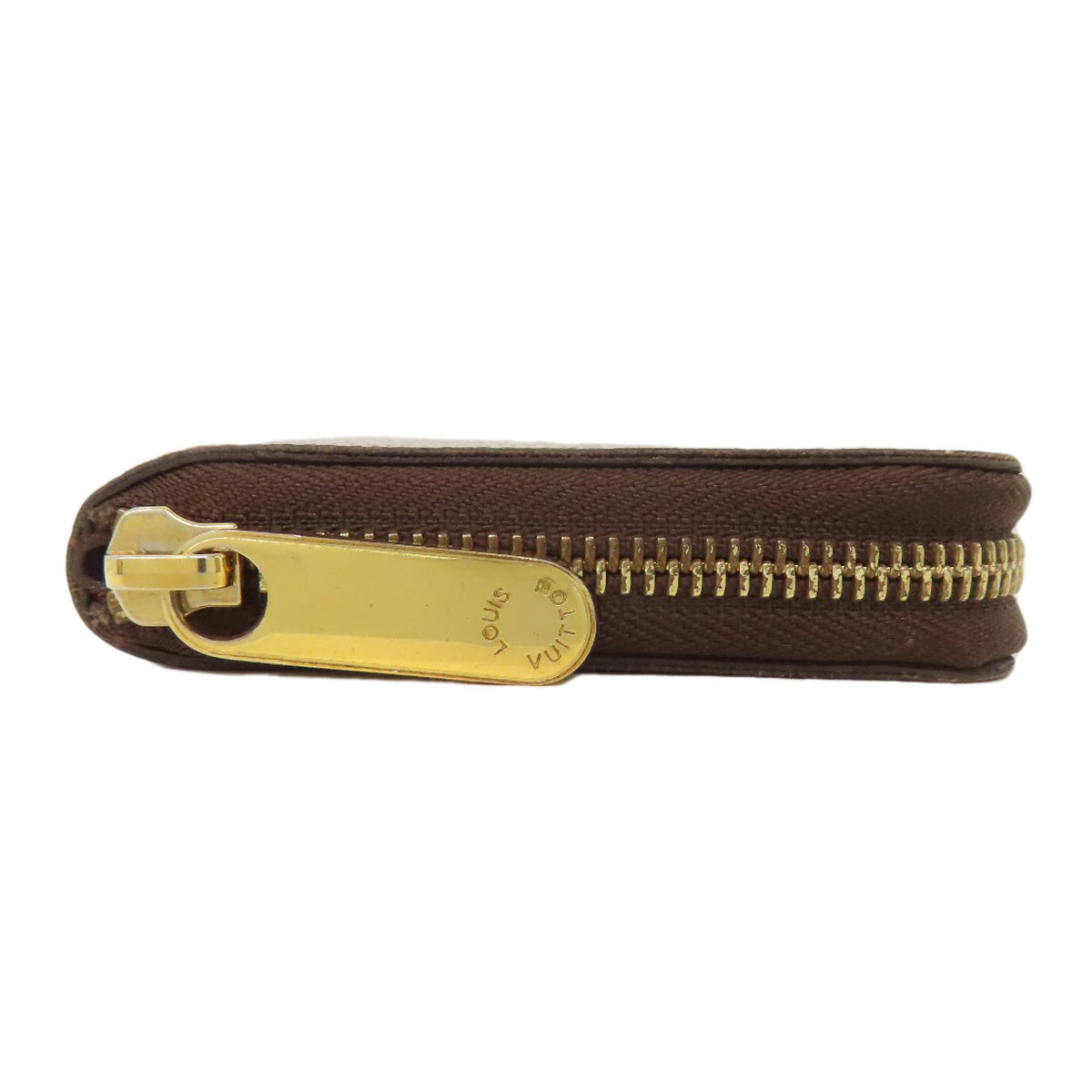 Louis Vuitton Long Purse N60028 Damier Zippy Canvas Brown Wallet Case