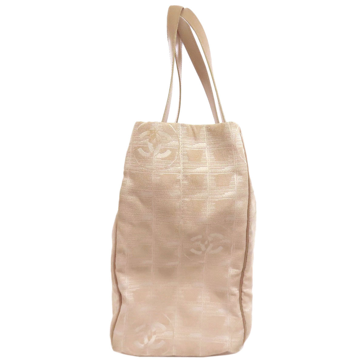 Chanel Nylon jacquard New line Beige Travel Bag