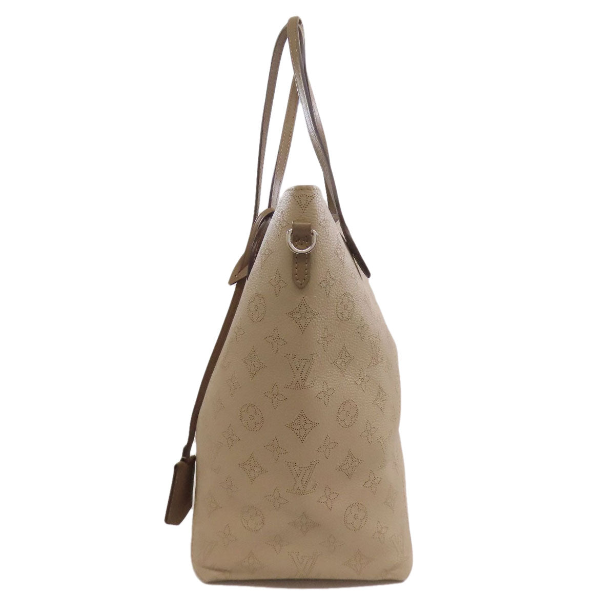 Louis Vuitton M53140 Mahina Hina MM Leather Beige Tote Bag 2