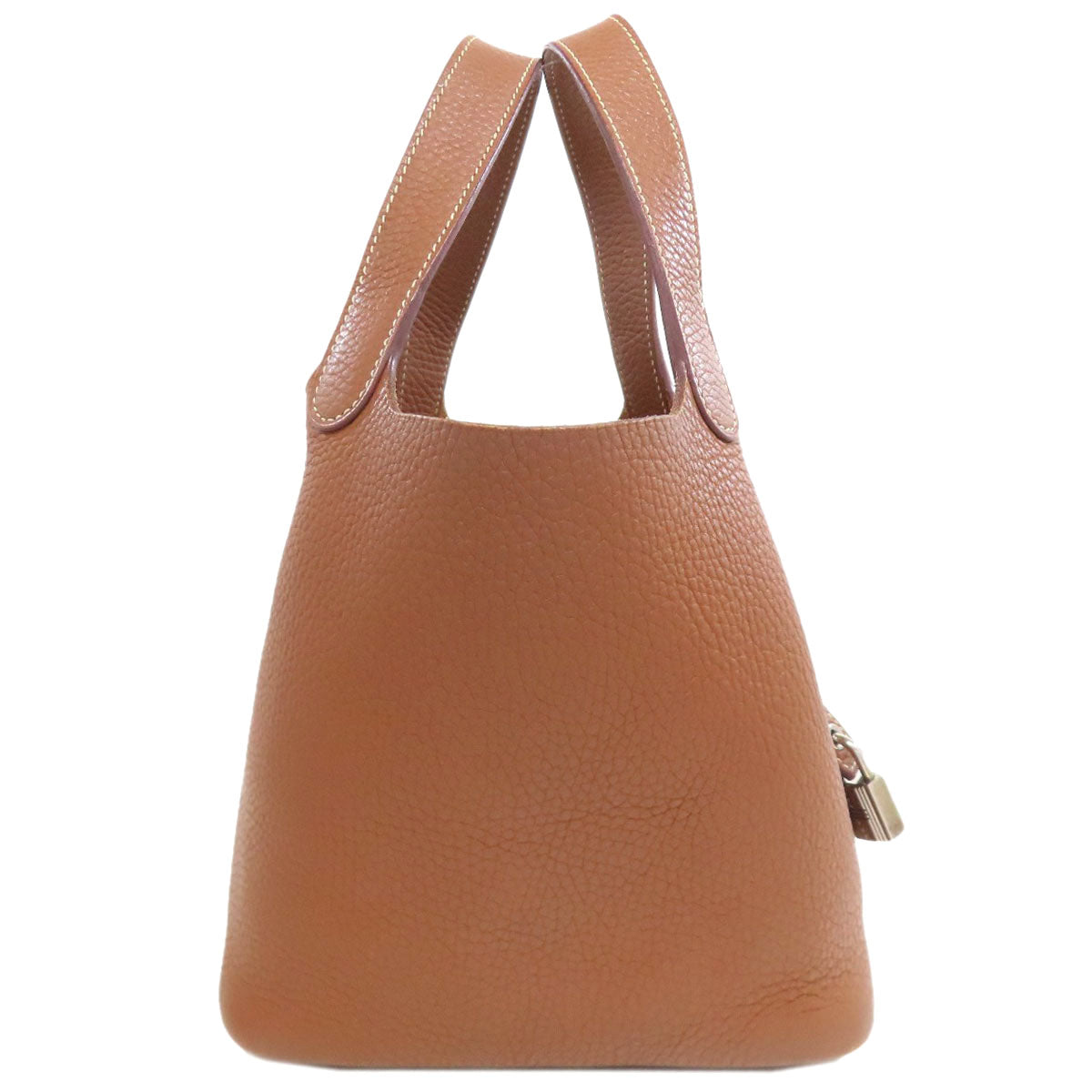 Hermes Handbag Taurillon Clemence Picotin Lock Pm Silvermetal Gold Travel Bag