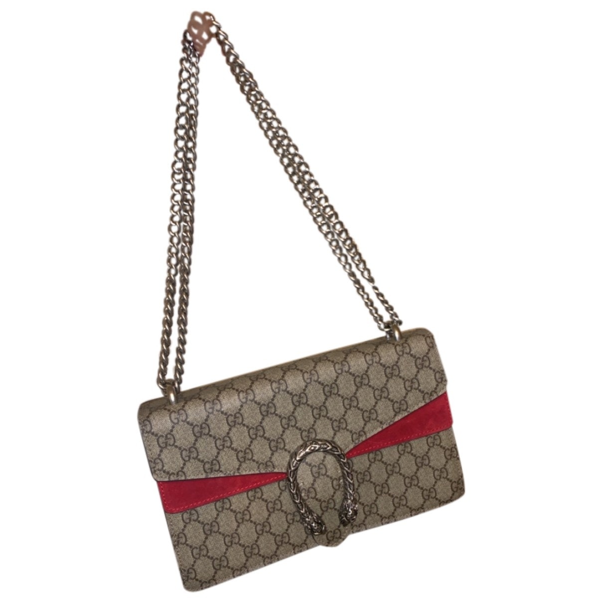 Gucci dionysus red cloth handbag