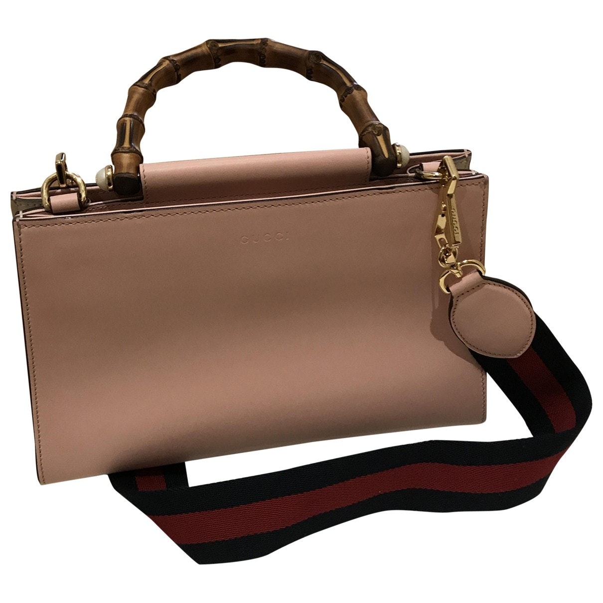 Gucci nymphaea pink leather handbag
