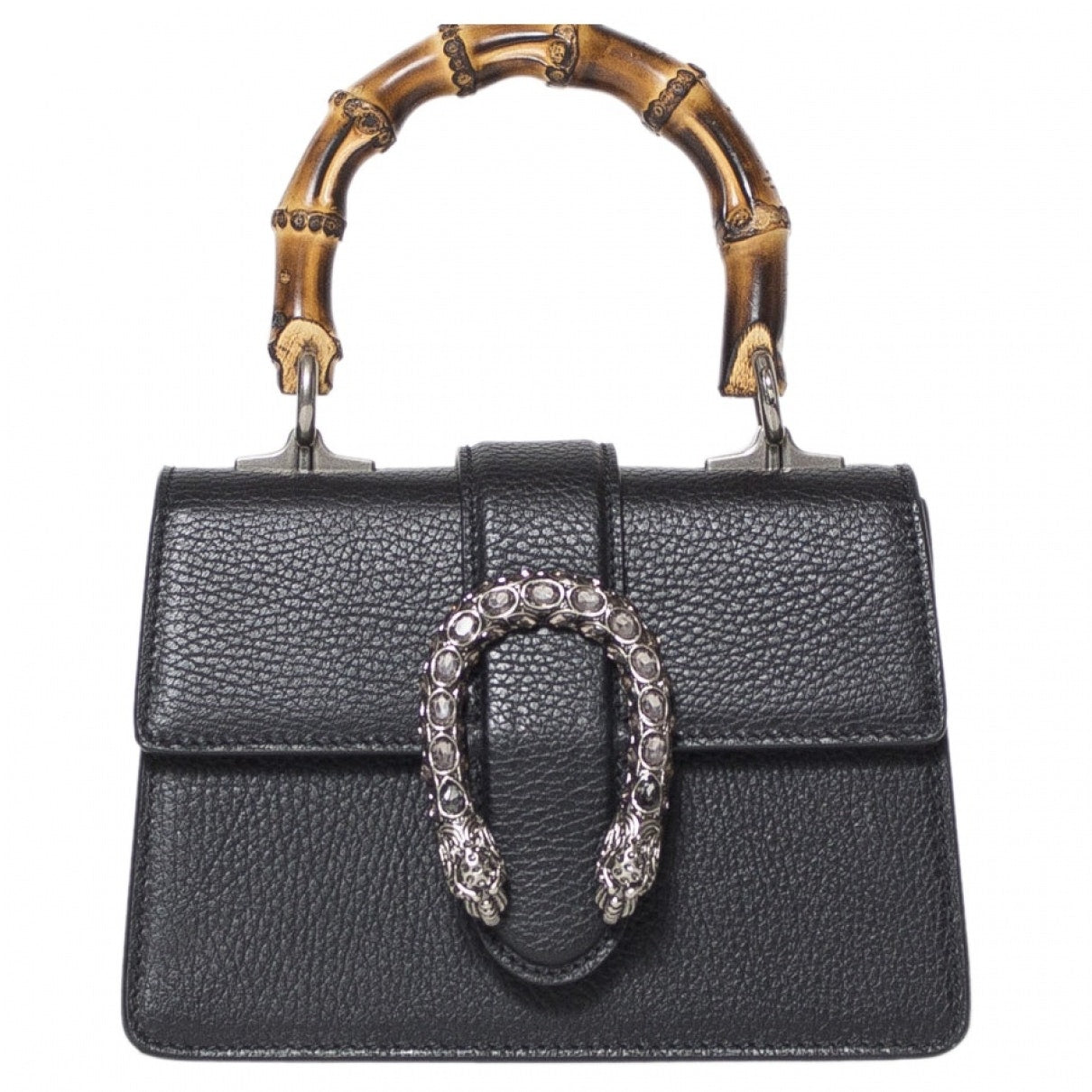 Gucci dionysus black leather handbag
