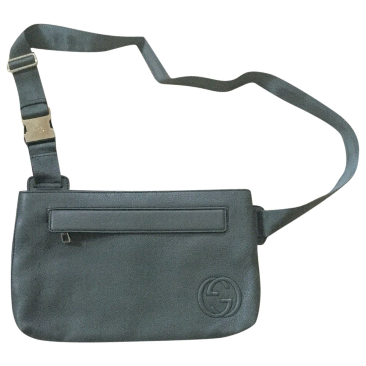 Gucci grey leather bag