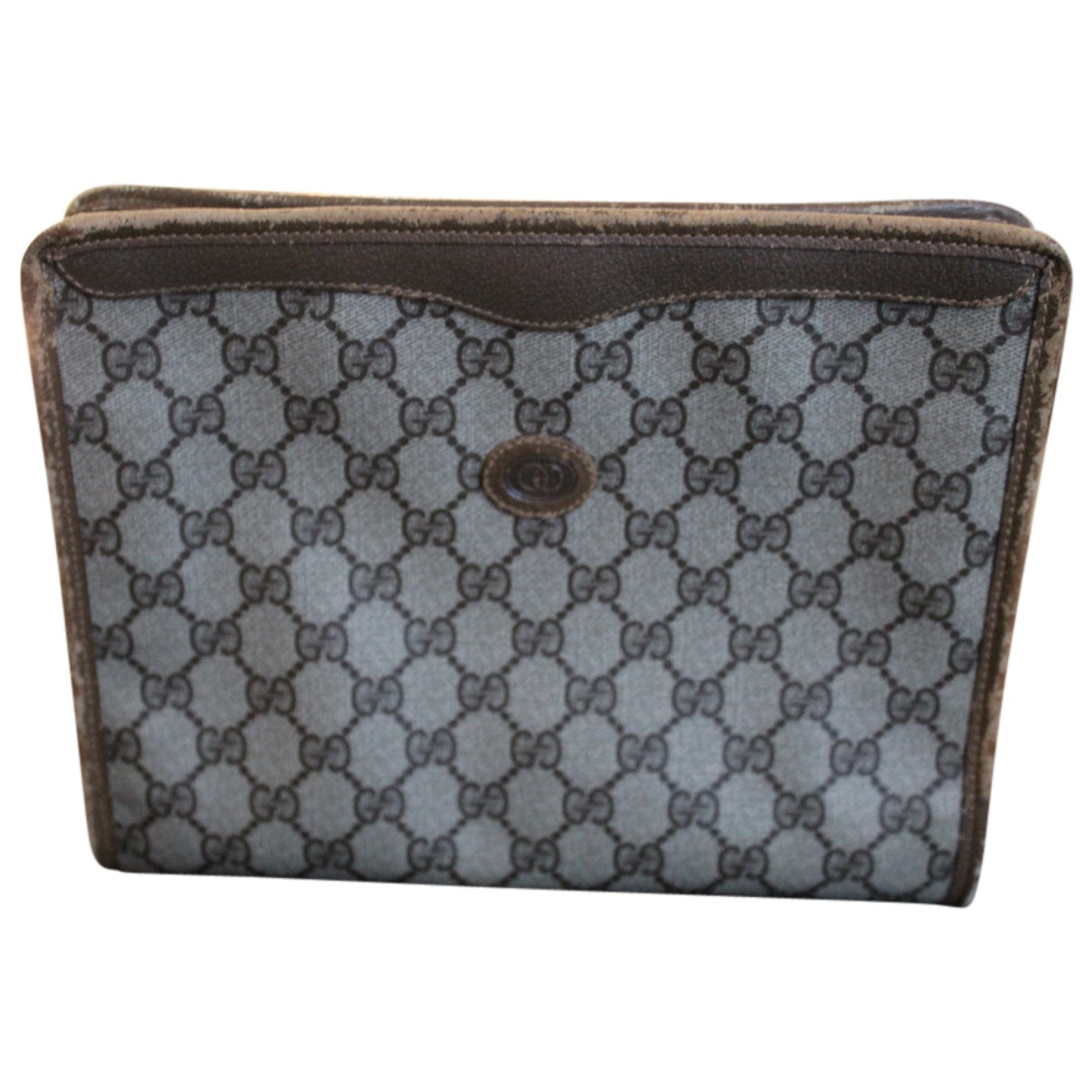 Gucci beige cloth clutch bag