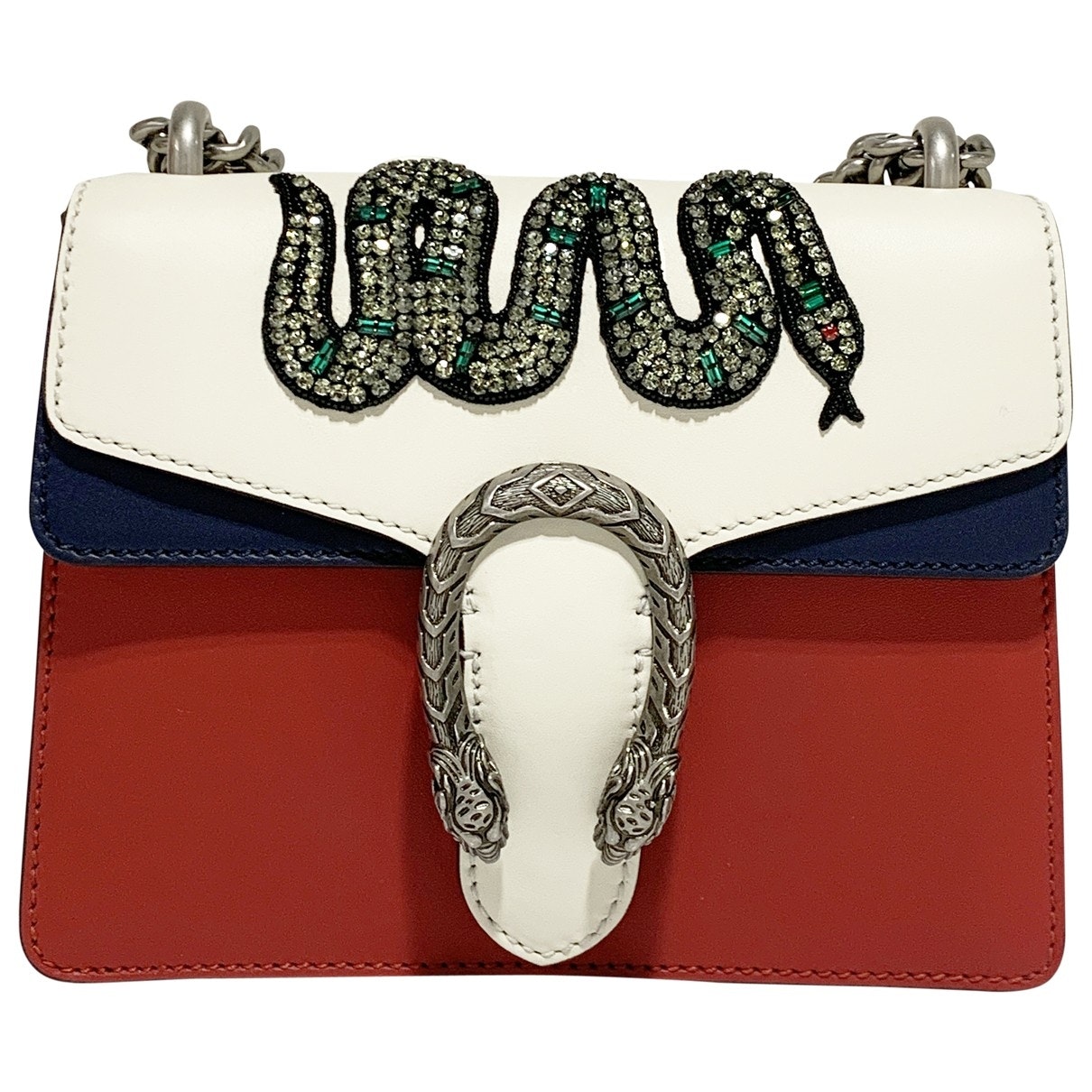 Gucci dionysus ecru leather handbag