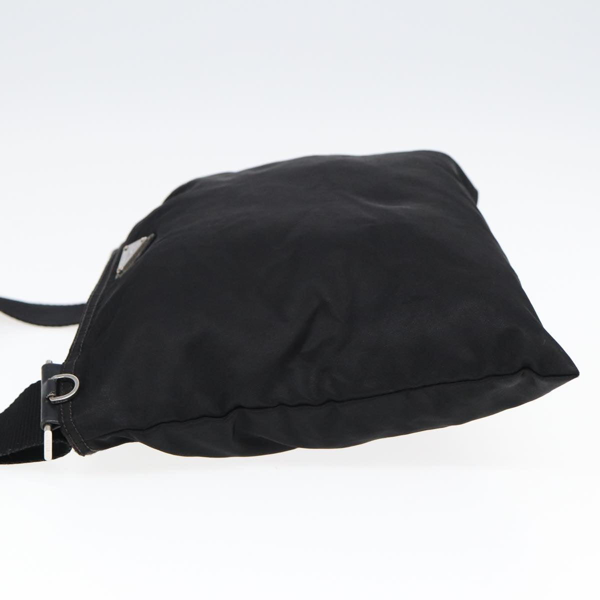 Prada Shoulder Bag Auth Nylon Black Black Auth 78264