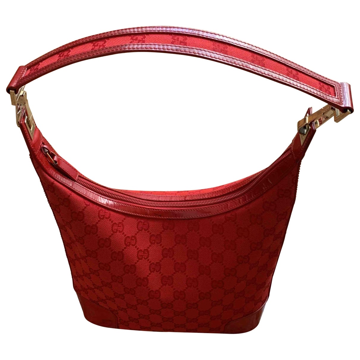 Gucci red cloth handbag