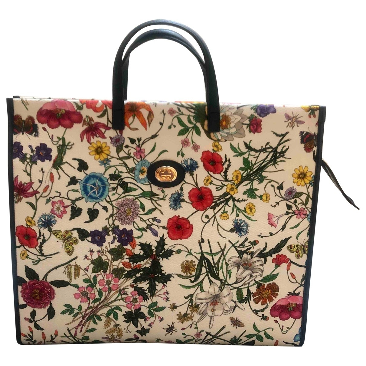 Gucci white cloth handbag
