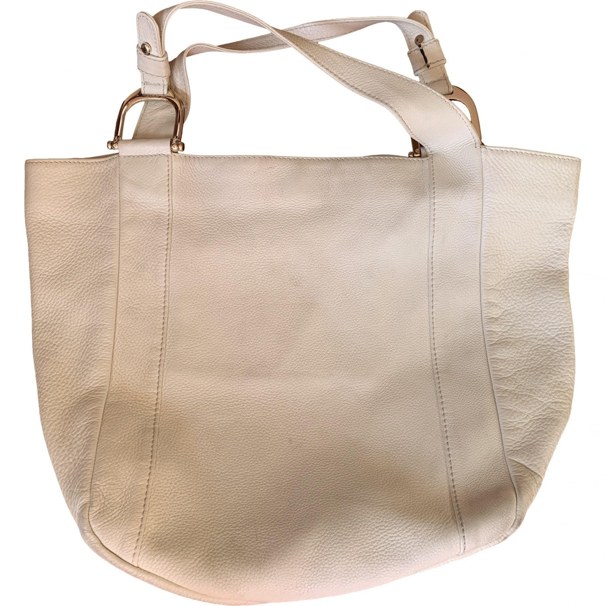 Gucci ecru leather handbag