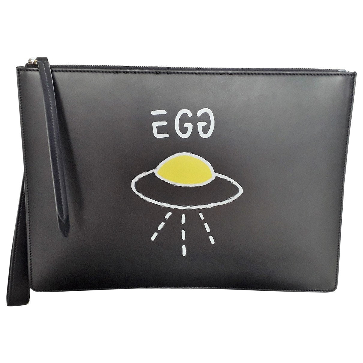 Gucci black leather handbag