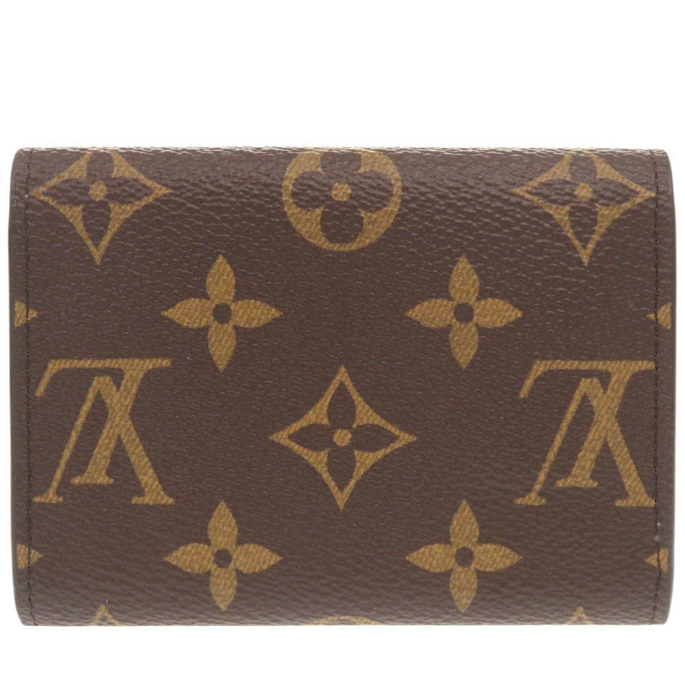 Louis Vuitton Bifold M62361 Portomone Rosary Monogram Canvas Brown Wallet Case