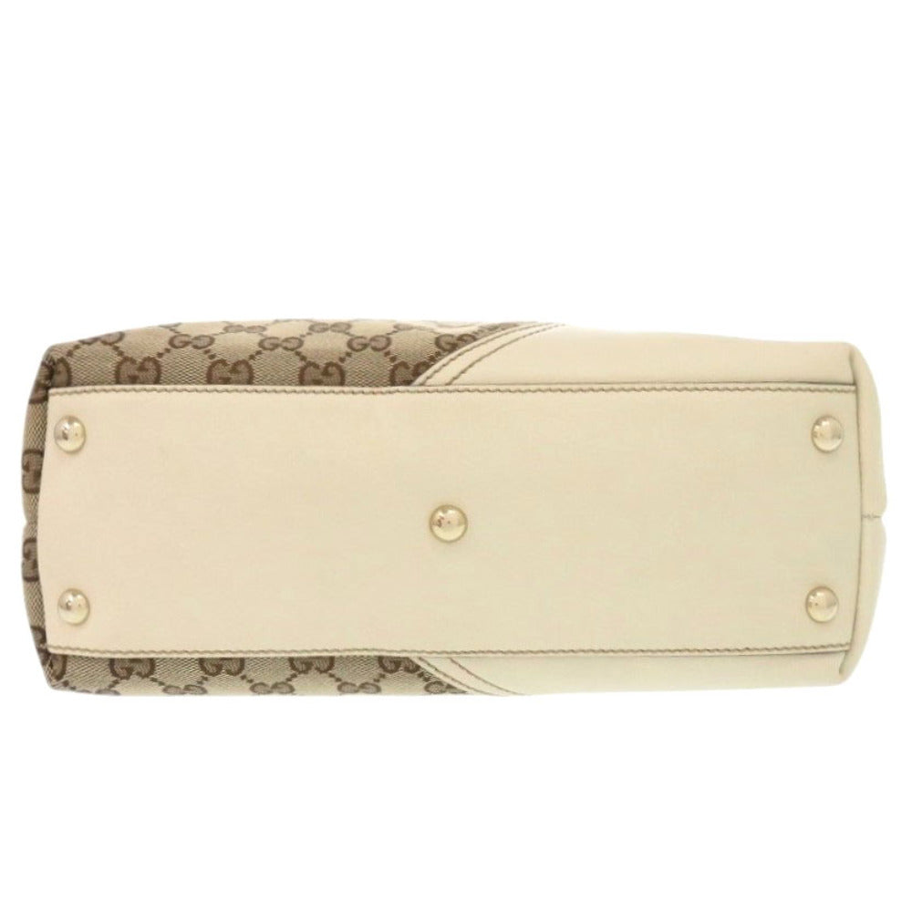 Gucci GG Leather Canvas Beige Tote Bag 7A1248Alb5R6