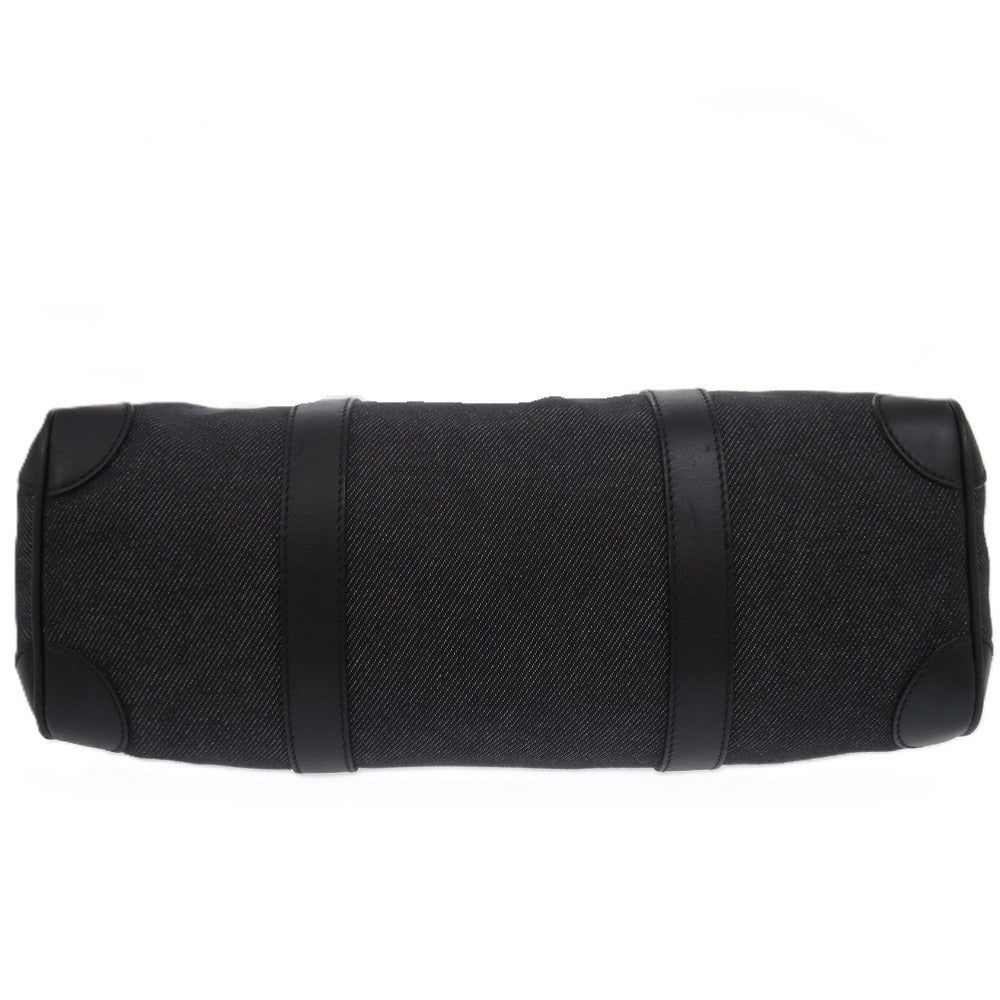 Gucci Boston Duffel Leather Denim Black Mini Bag
