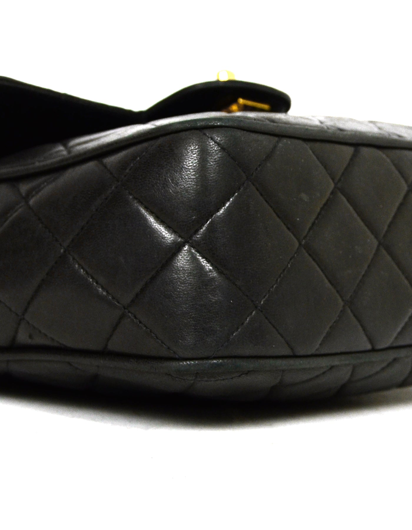 Chanel Black Lambskin Quilted CC Camera Crossbody Bag