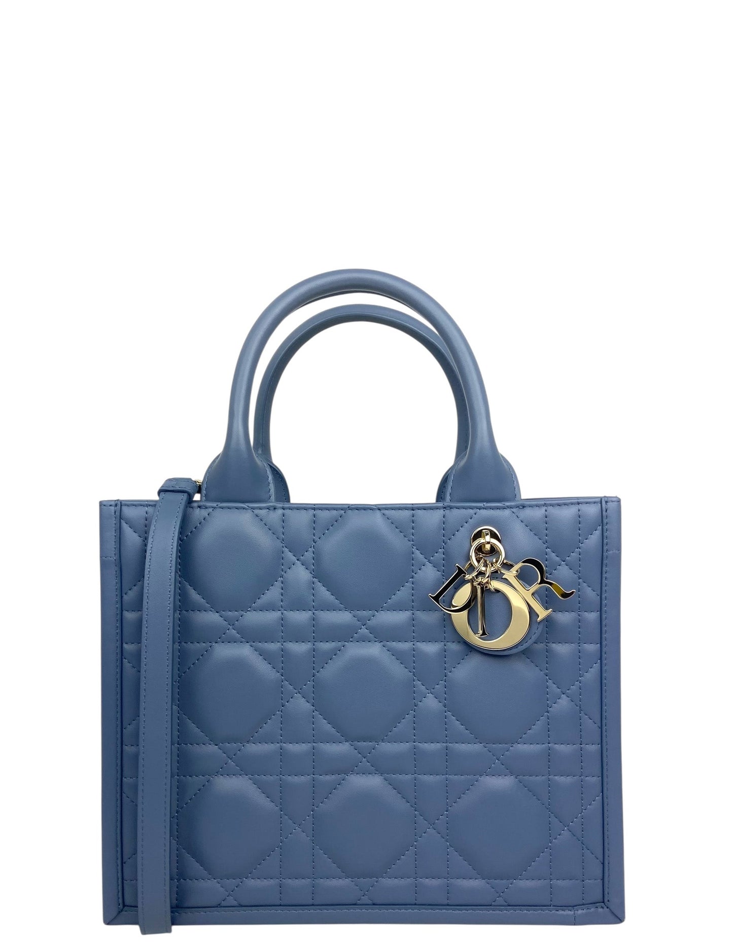 Dior Handbag Book Tote Leather Denim Monogram Tote Bag