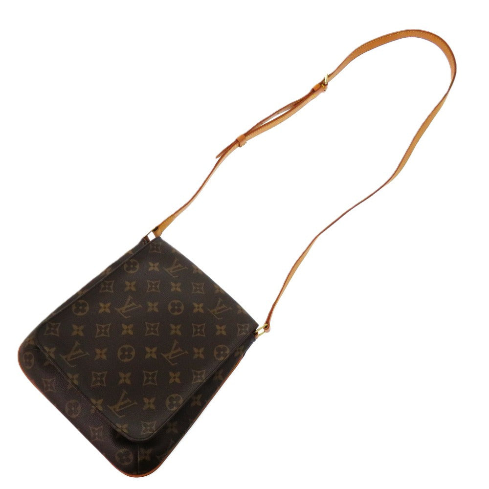Louis Vuitton M51387 Long strap M tte Monogram Canvas Brown Shoulder Bag 7D0689Ll5W1