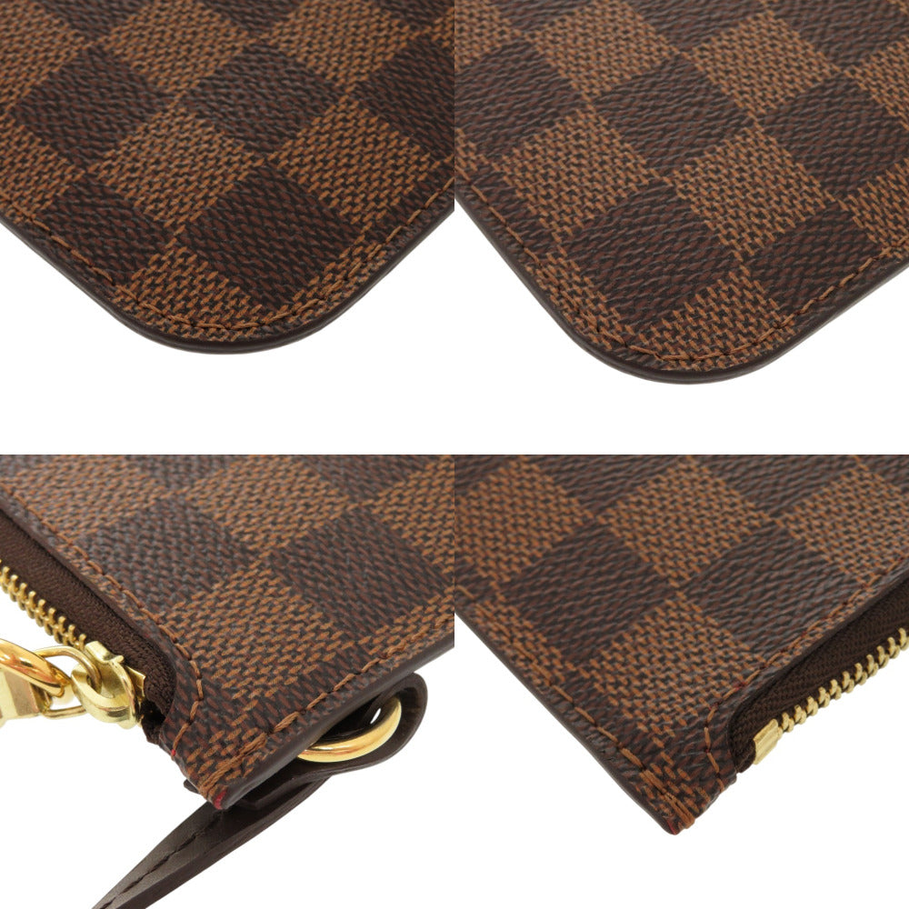 Louis Vuitton Pouch Damier Neverfull Pouch Canvas Brown Tote Bag
