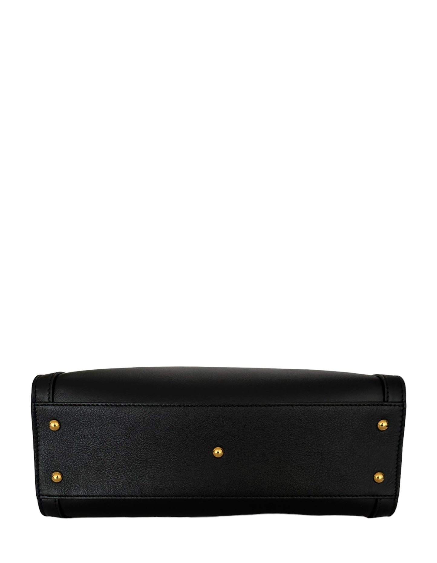 Gucci Black Small Calfskin Leather Diana Bamboo Bag w/ Strap
