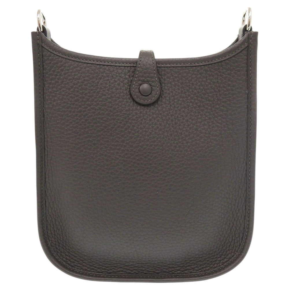 Shoulder Bag Taurillon Clemence Dark Bronze Evelyn