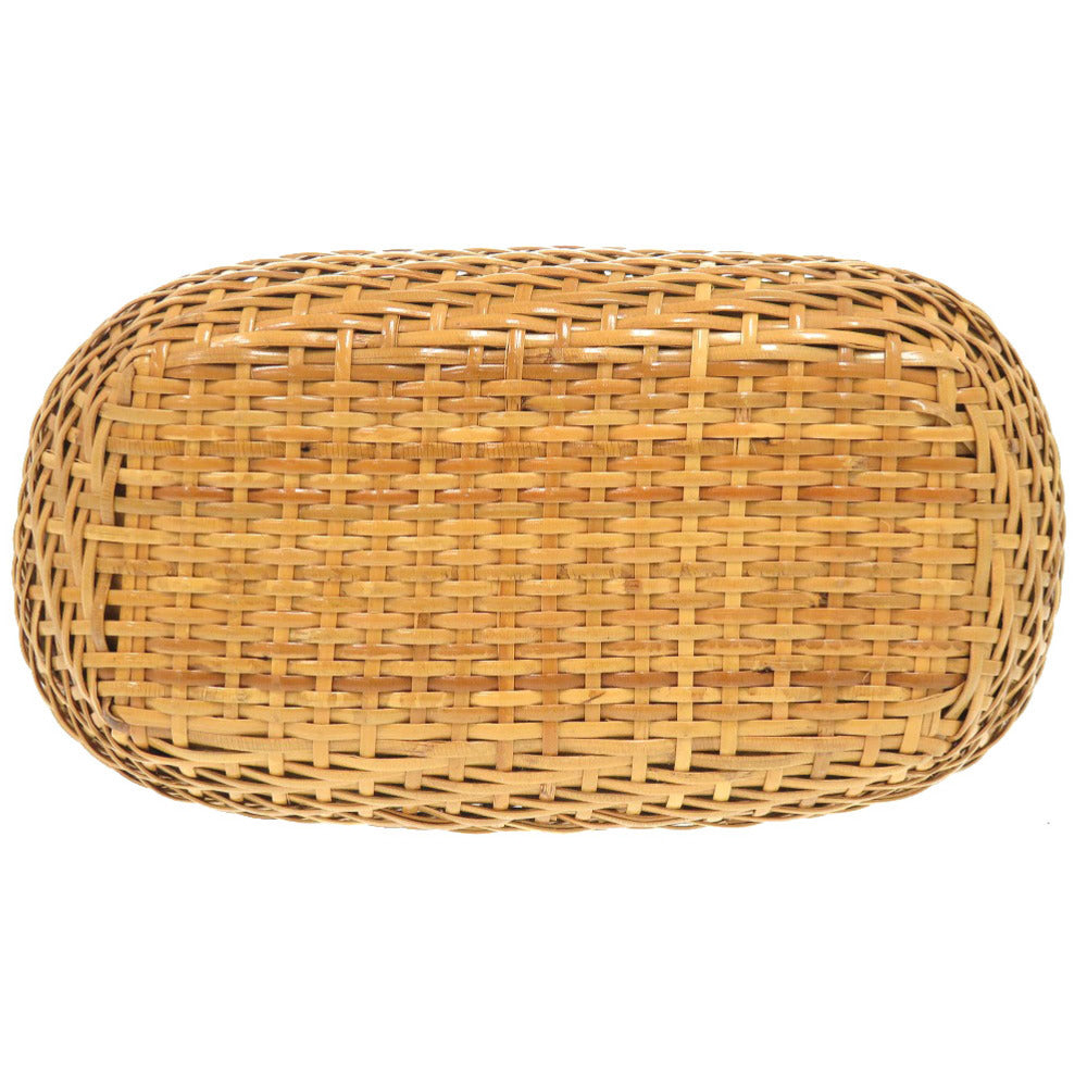 Chanel straw Basket No. 5 COCO Mark Beige Lock Shoulder Bag