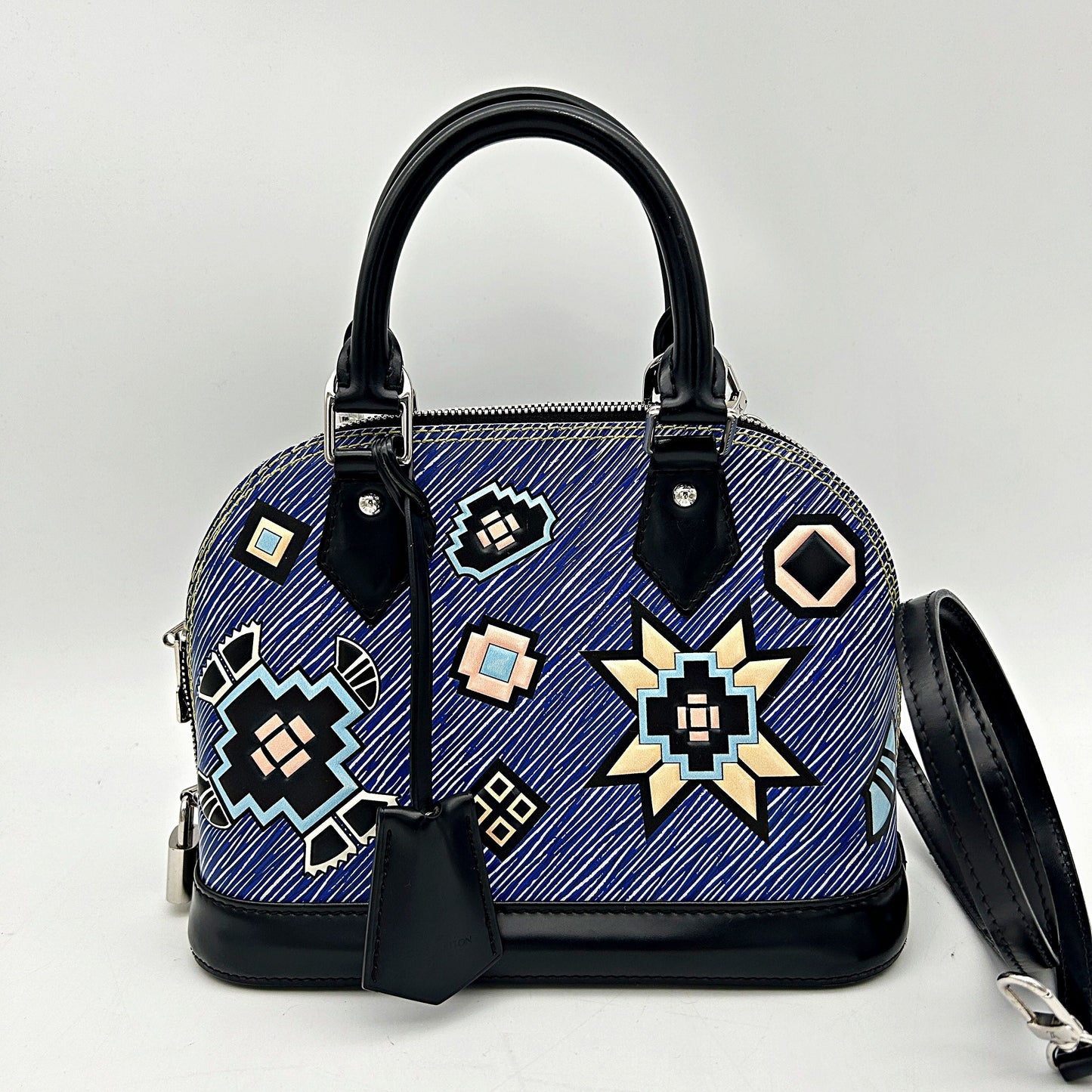LOUIS VUITTON Epi Azteque Alma PM Denim Light LA20398