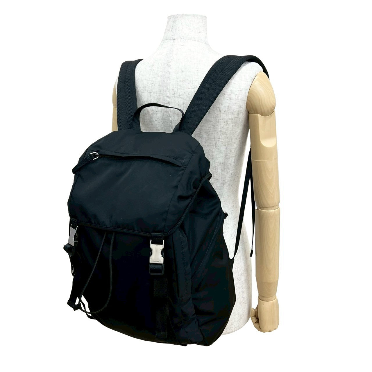 Backpack Handbag Nylon Black Black Handbag