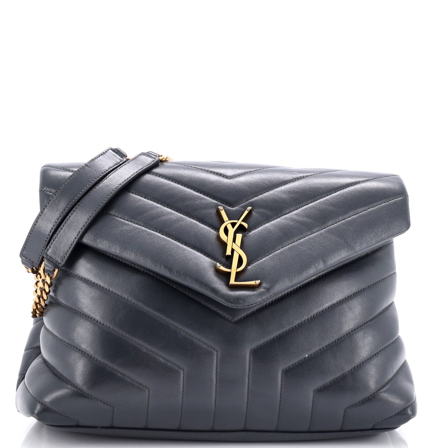 YSL Saint Laurent Luxury Trending Loulou Shoulder Bag Chevron Leather Matelasse Medium