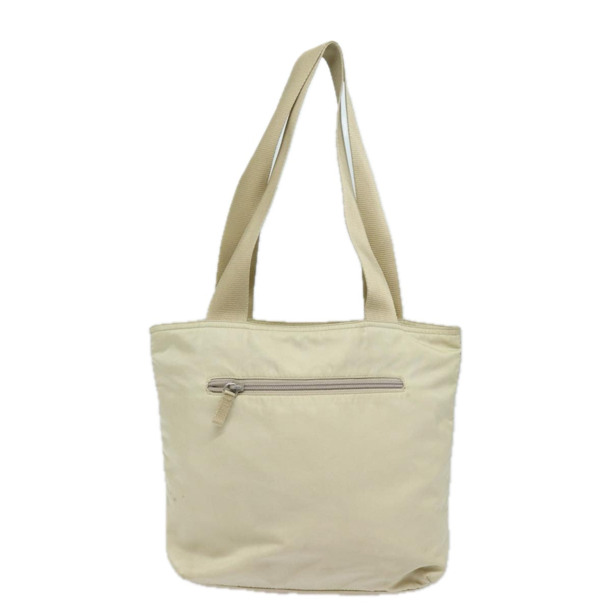 Prada Tote Bag Auth Nylon Beige Beige Auth 80097