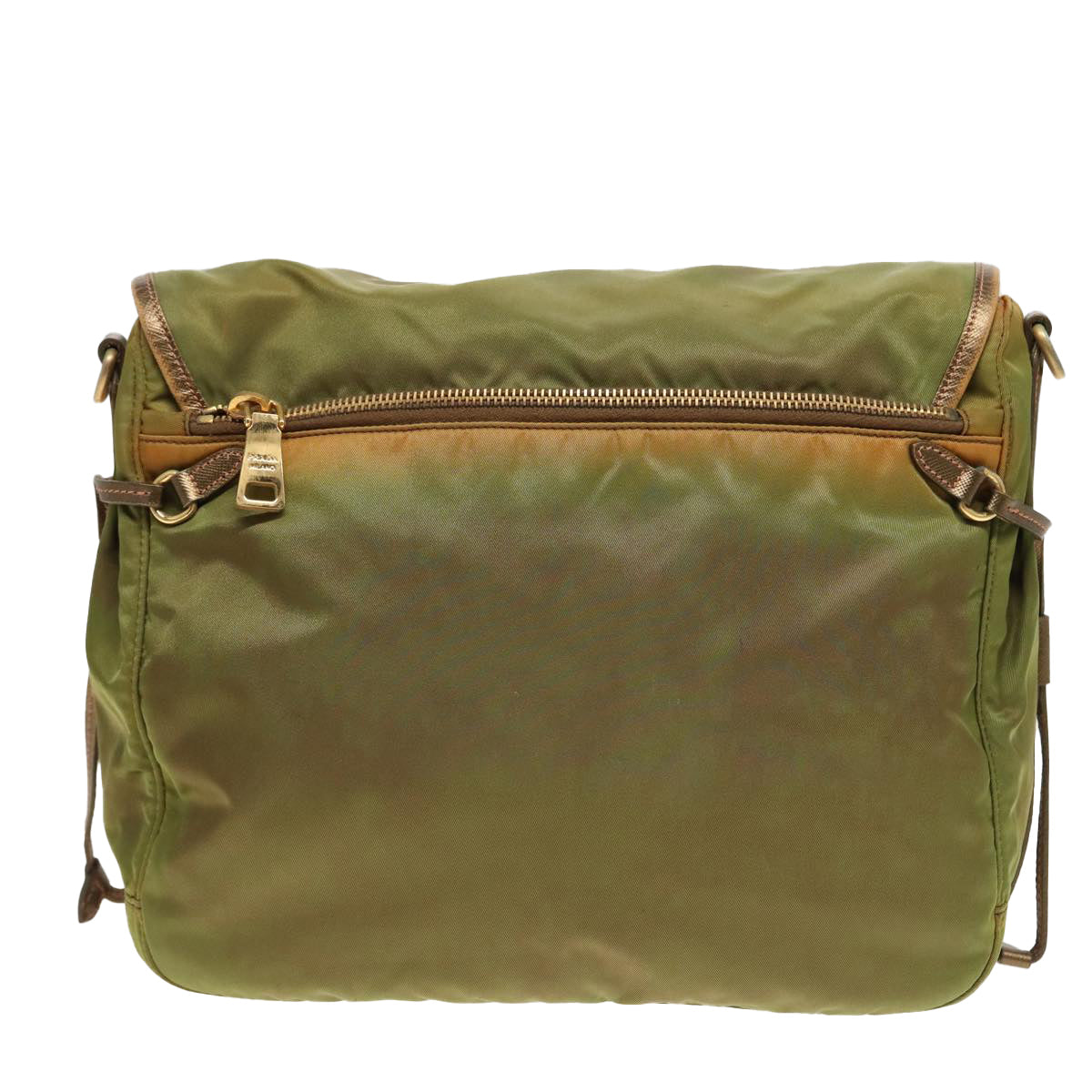 Prada Shoulder Bag Khaki Auth Nylon Khaki Auth 81174