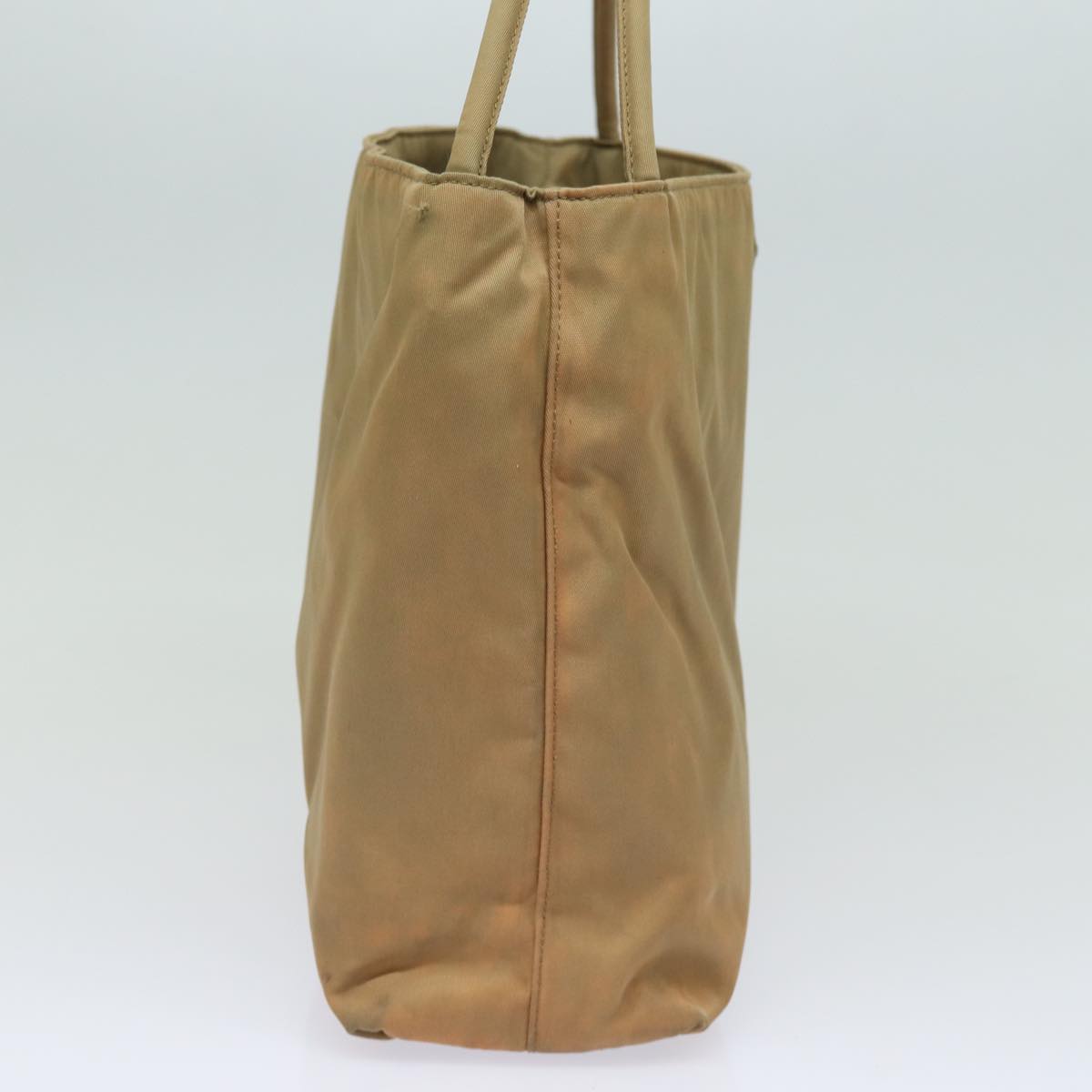 Prada Shoulder Bag Auth Nylon Beige Beige Auth 81183