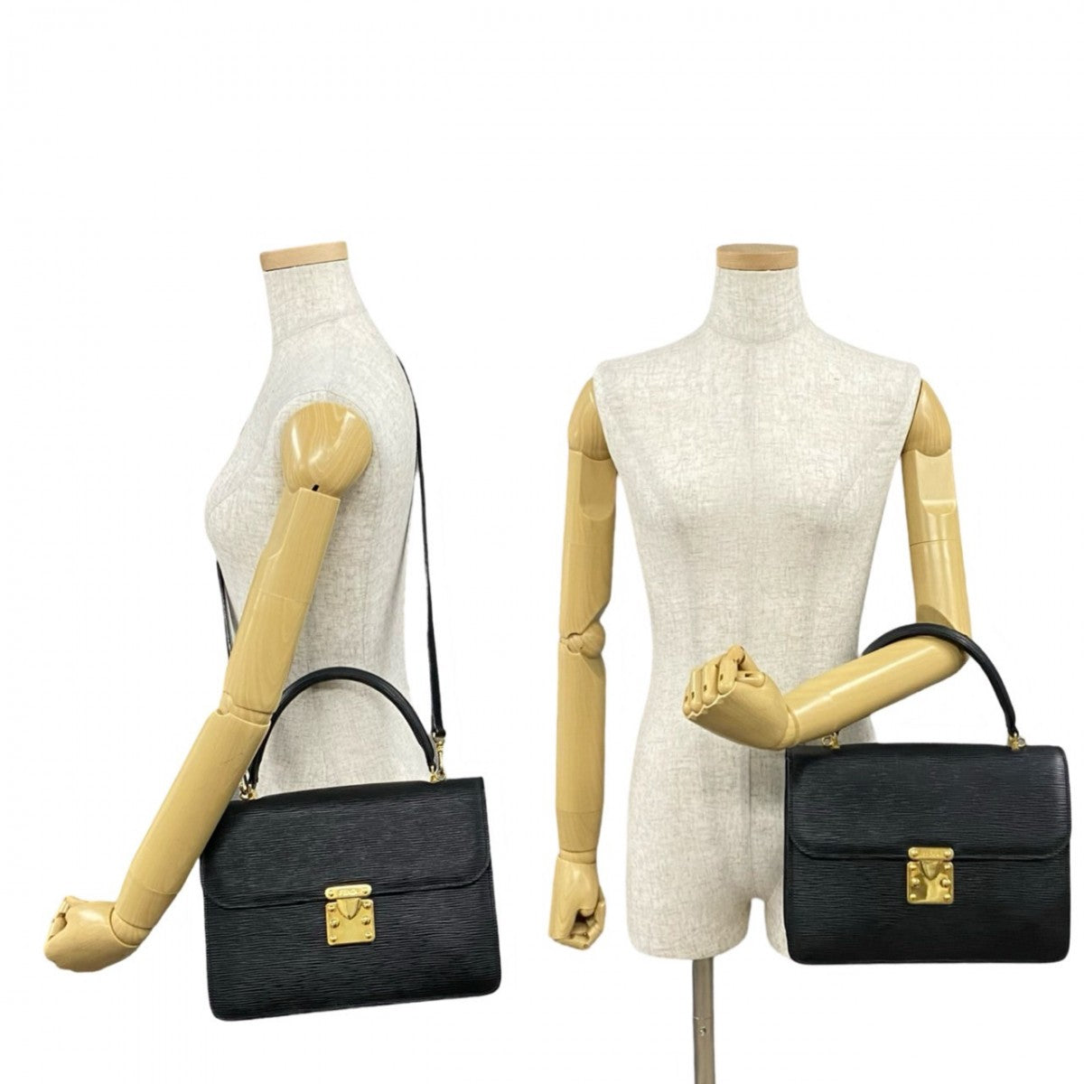 Fendi Shoulder Bag Epi Leather Black 812K809 47167