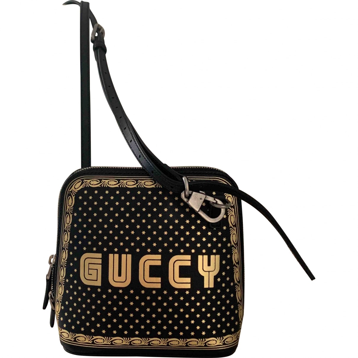 Gucci guccy minibag black leather handbag