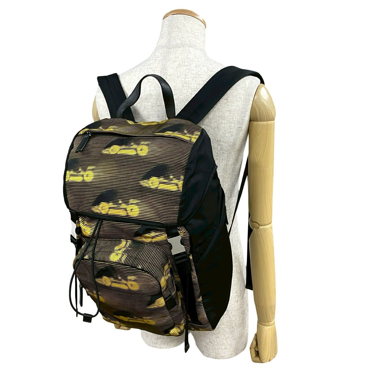 Prada Official Name Backpack Leather Nylon