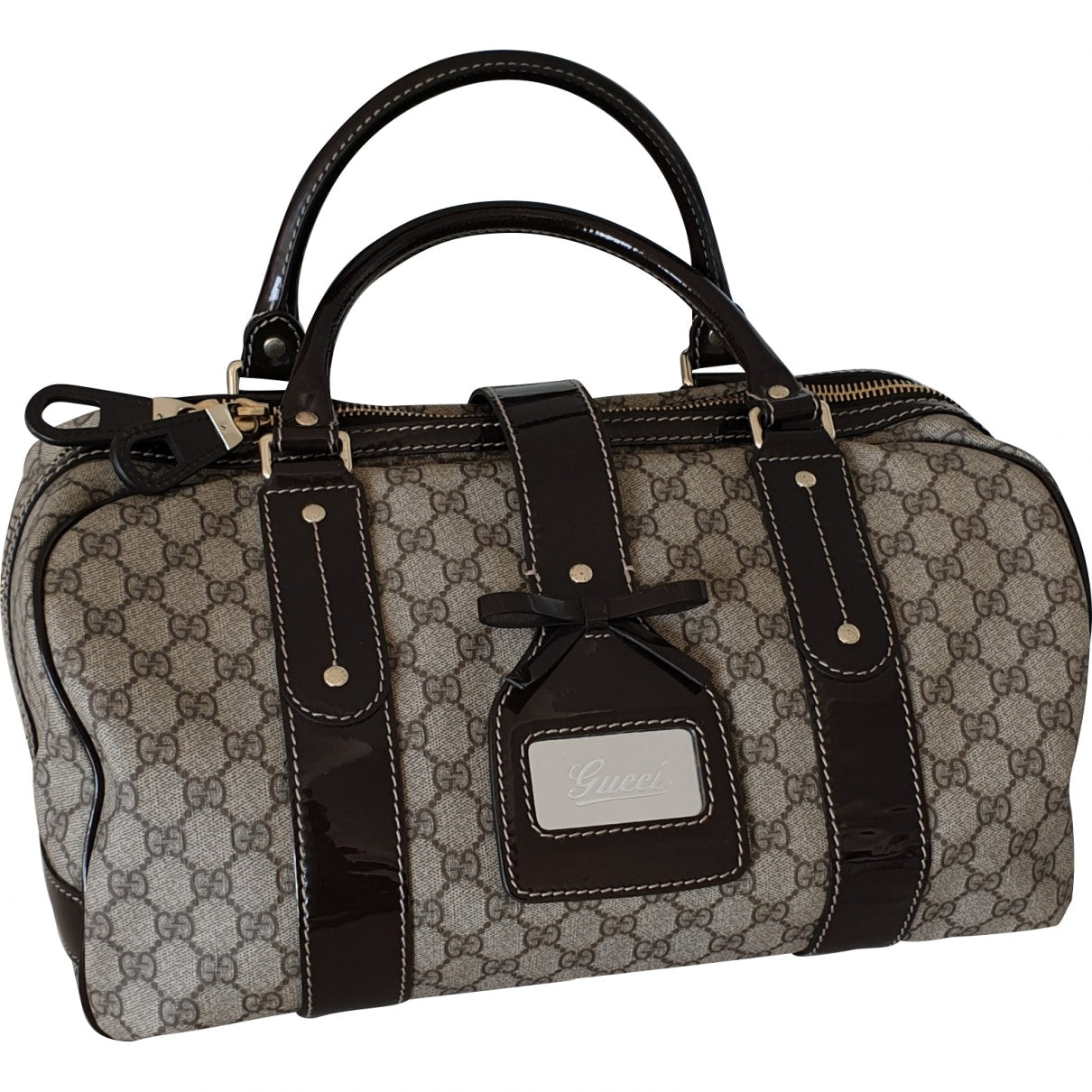 Gucci beige cloth handbag