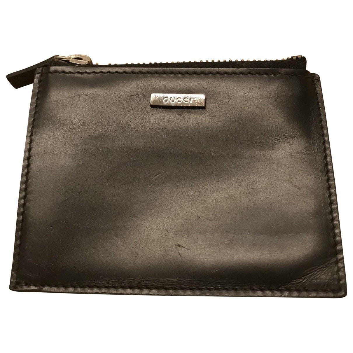 Gucci black leather case