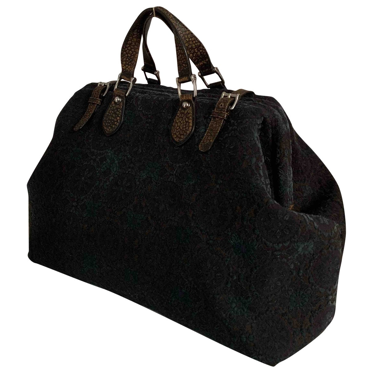 Gucci green cloth travel bag