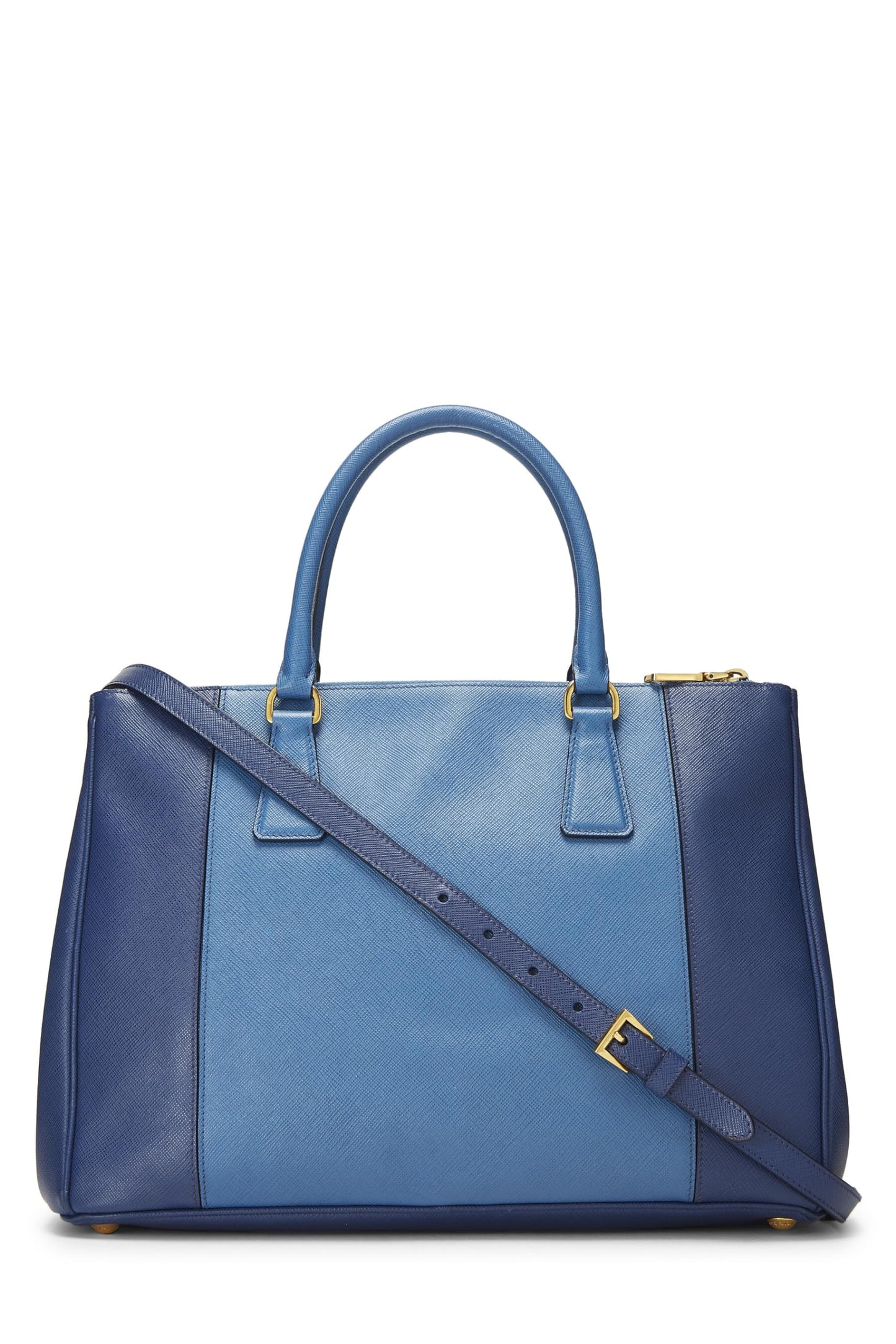 Prada Executive Tote Saffiano Blue Medium Tote Bag Medium Blue 2