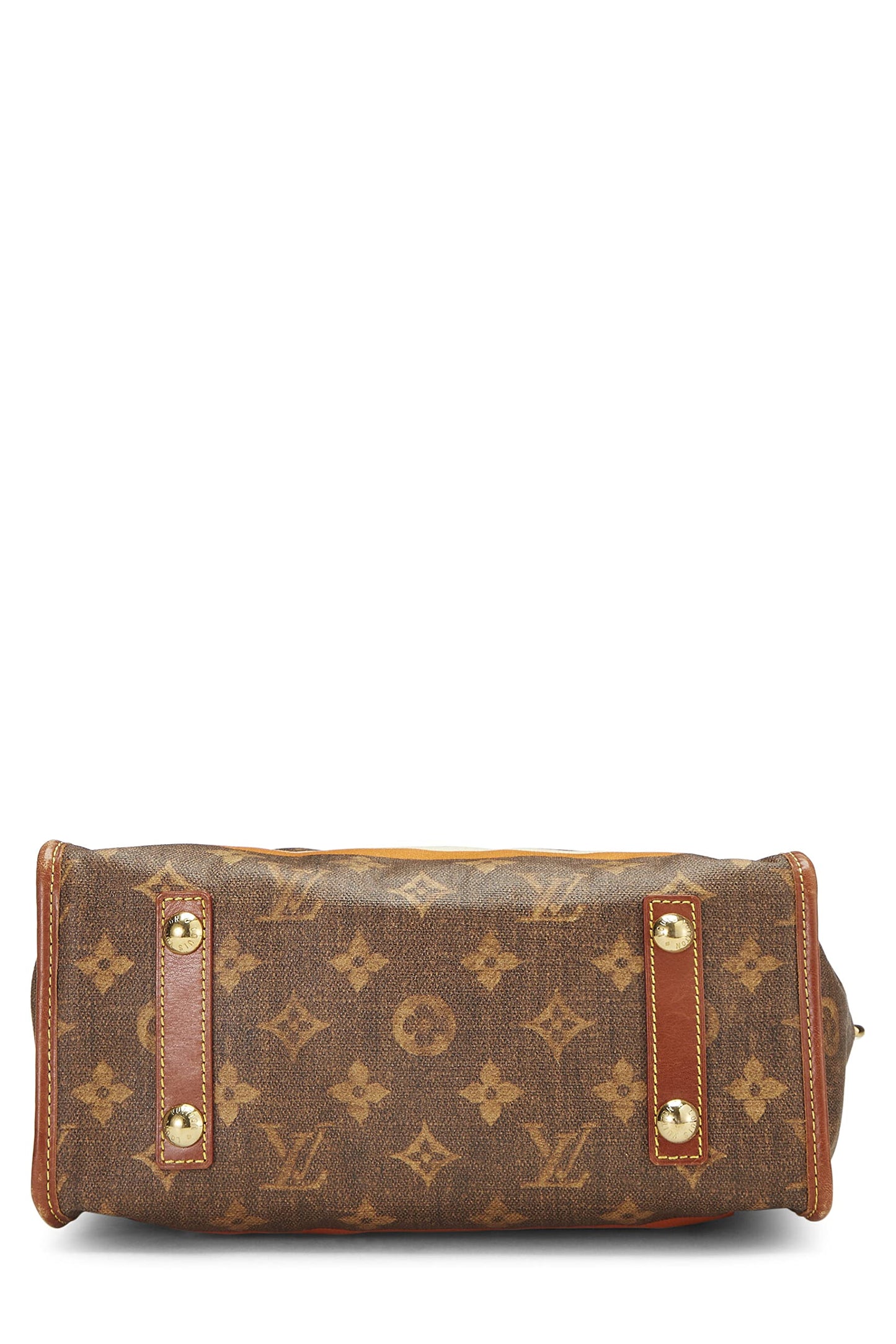 Louis Vuitton, Monogram Rayures Tisse Sac PM, Brown