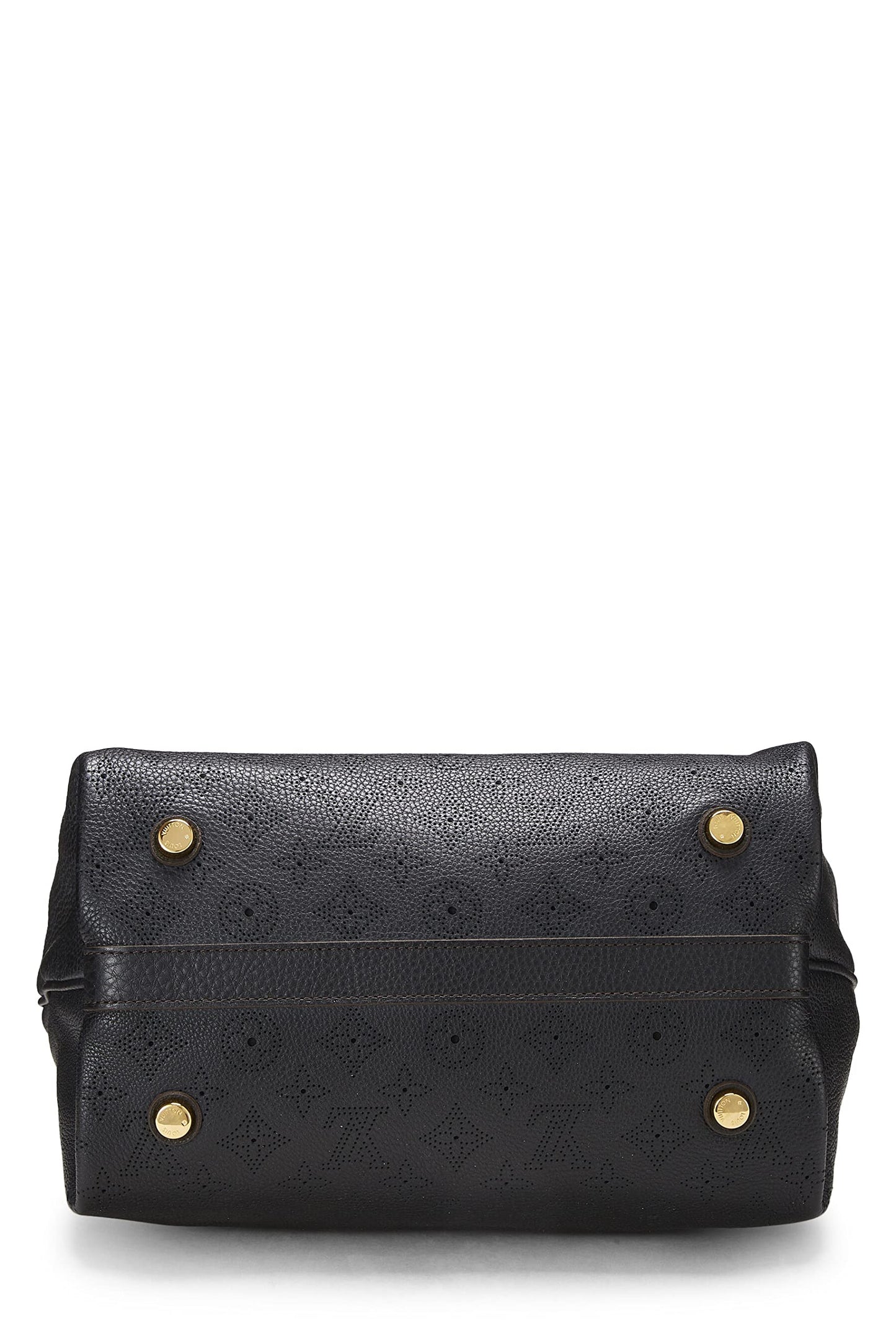 Louis Vuitton, Black Monogram Mahina Cirrus PM, Black