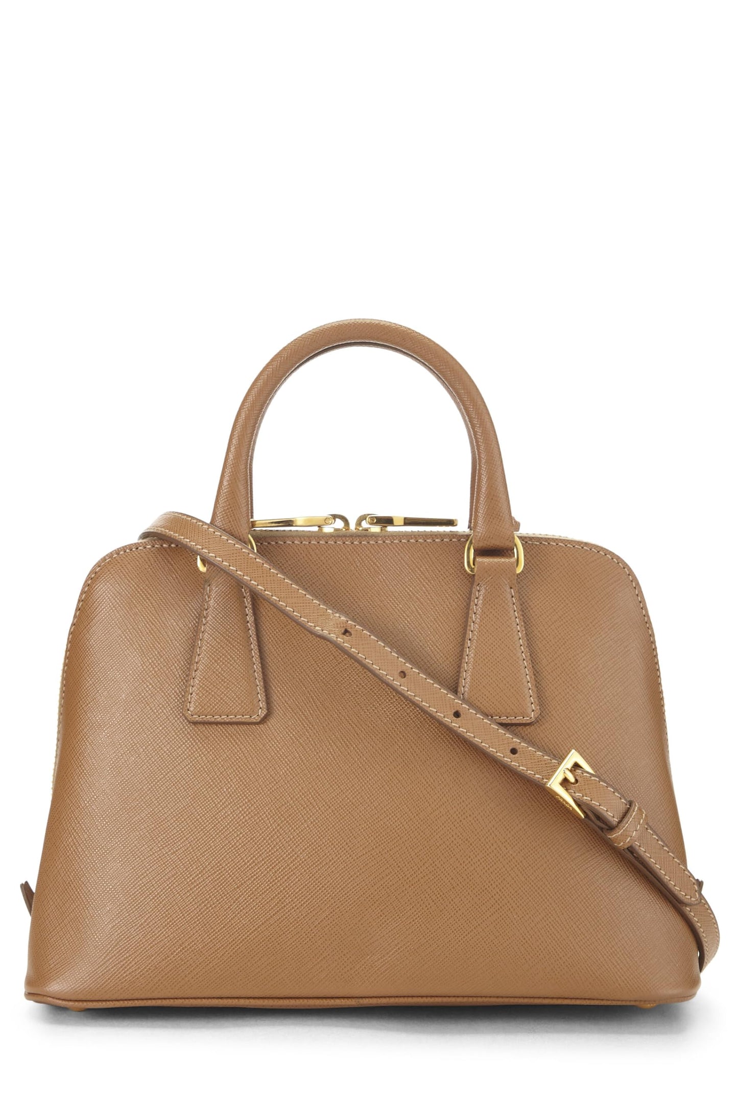 Prada Lux Handbag Saffiano Brown Mini Travel Bag