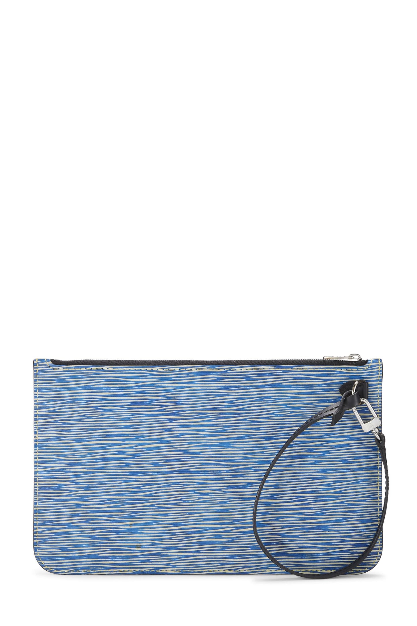 Louis Vuitton, Light Denim Epi Neverfull Pouch MM, Blue
