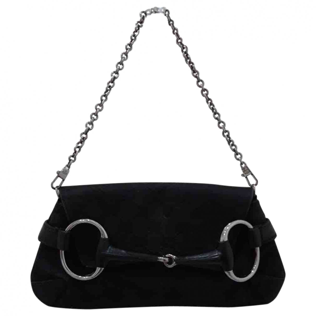 Gucci black cloth clutch bag