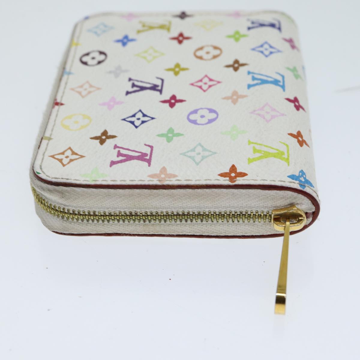Louis Vuitton Monogram Multicolor Zippy Coin Purse White LV