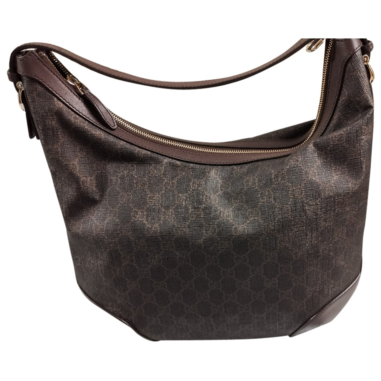 Gucci brown cloth handbag