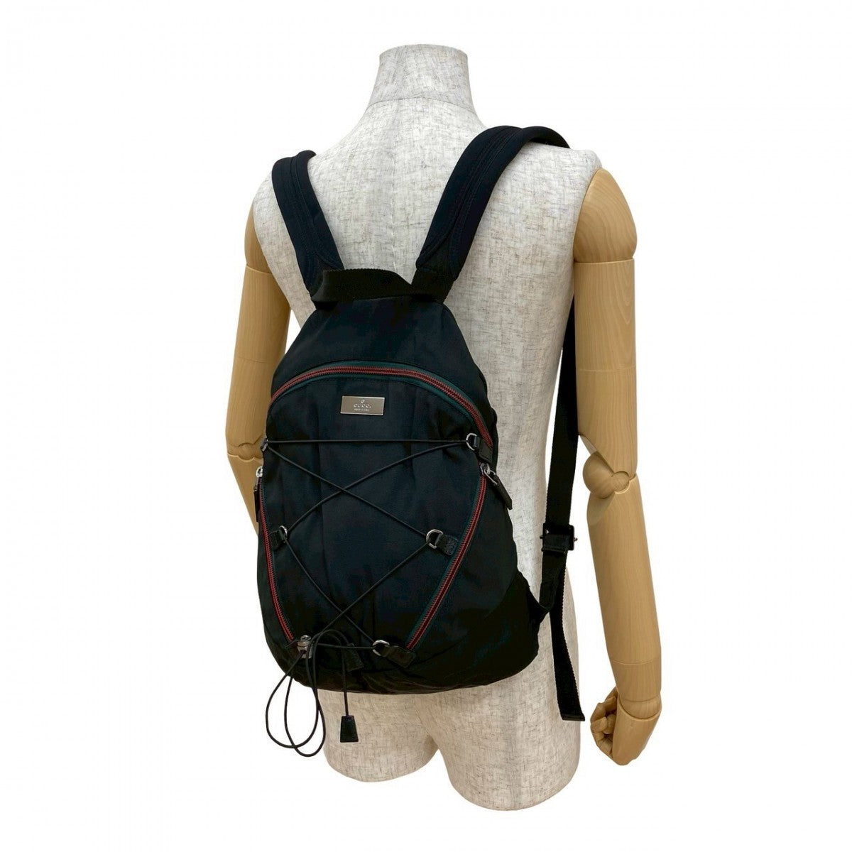 Gucci Backpack Sherry line Nylon Black