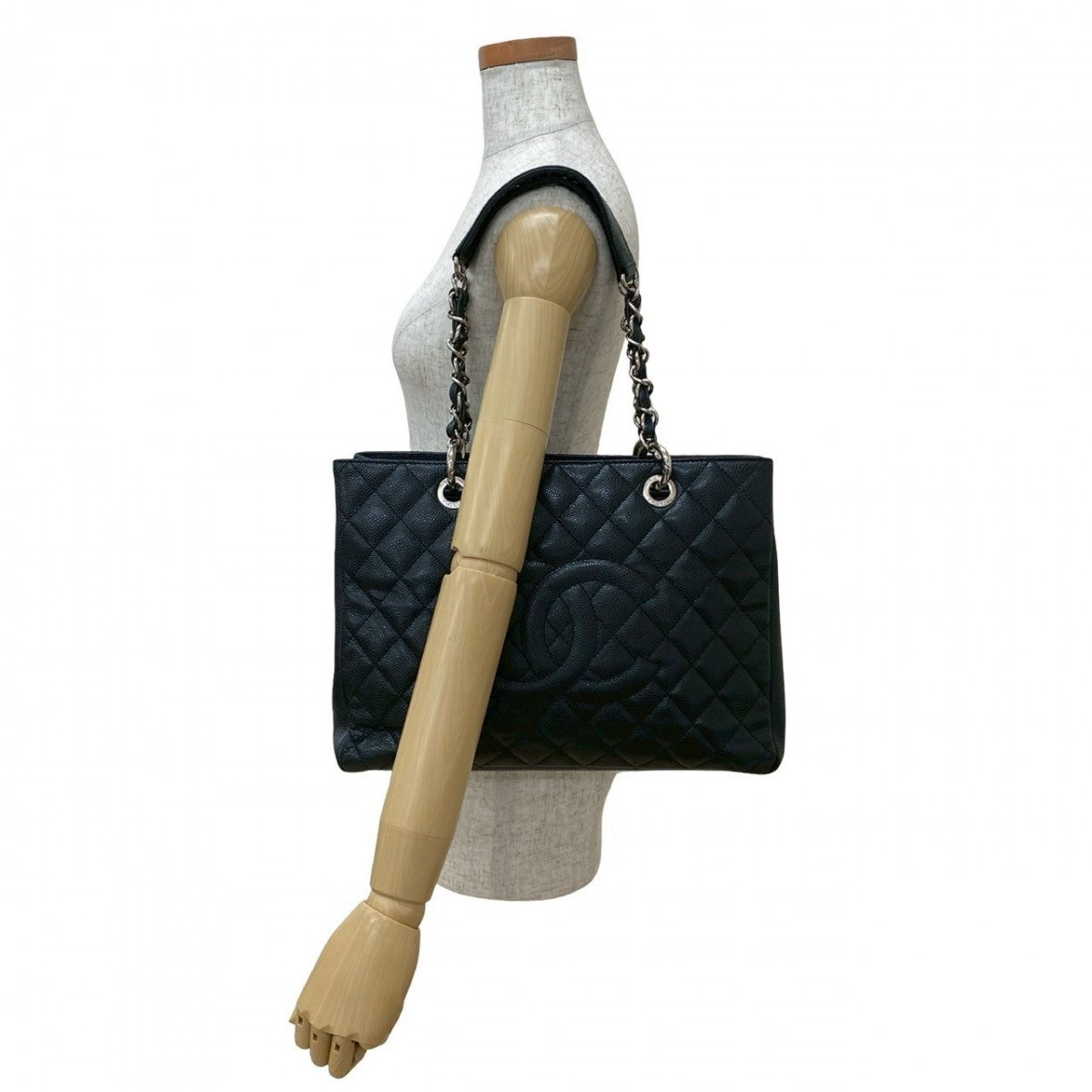 Chanel Matt caviar skin Matrasse Black Tote Bag